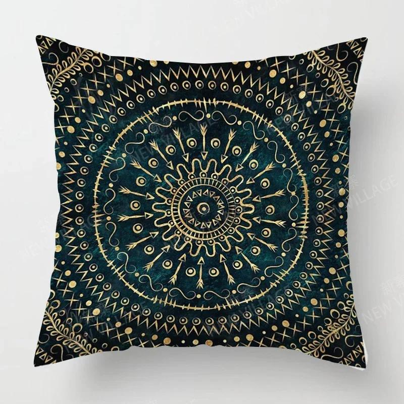 Fall Home Decor Autumn Living Room Throw Pillow Cover Sofa Boho Cushion Cover Mandala