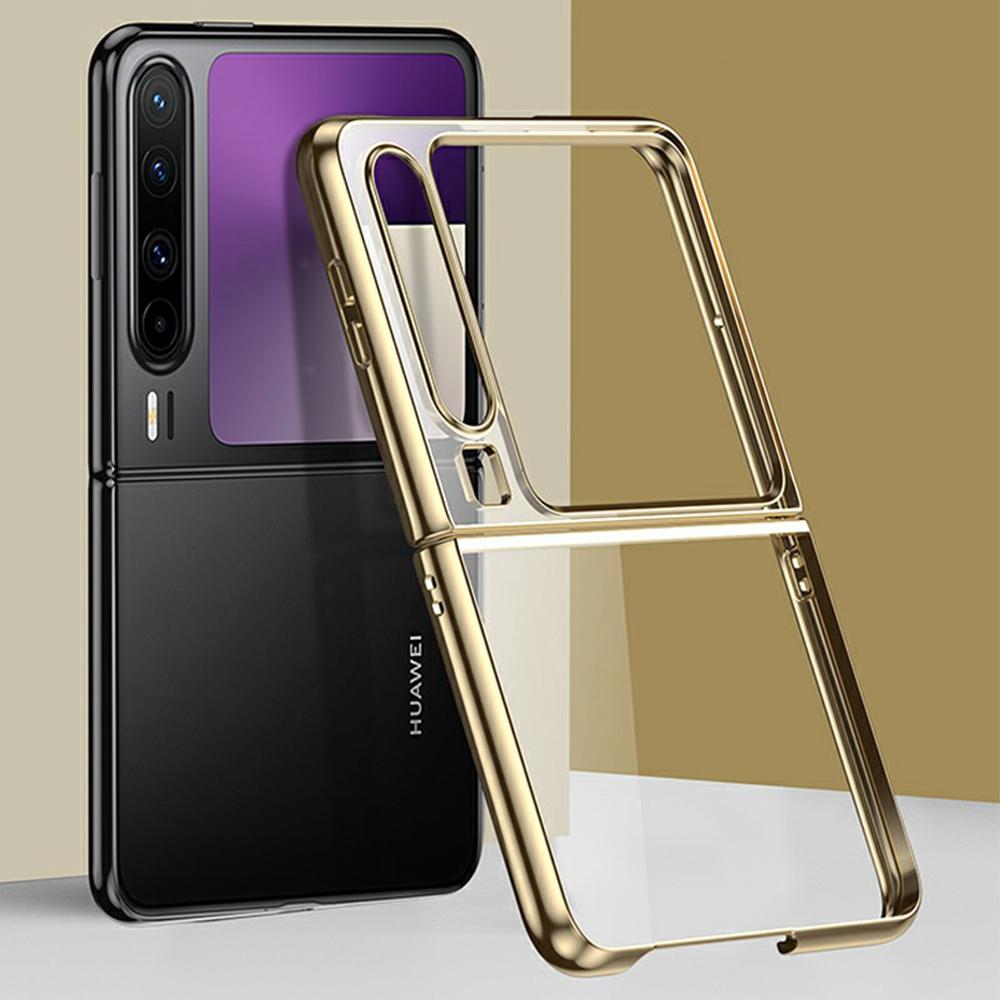 For Huawei Pura X Case Electroplating Transparent PC Phone Cover