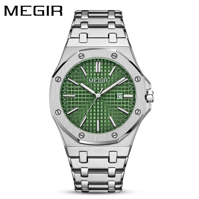 Men'S Quartz Steel Belt Watch Waterproof Luminous Business 1085