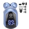 Multi Functional Electric Razor Sideburns Nose Hair Trimmer Facial Cleansing Brush Sky Blue