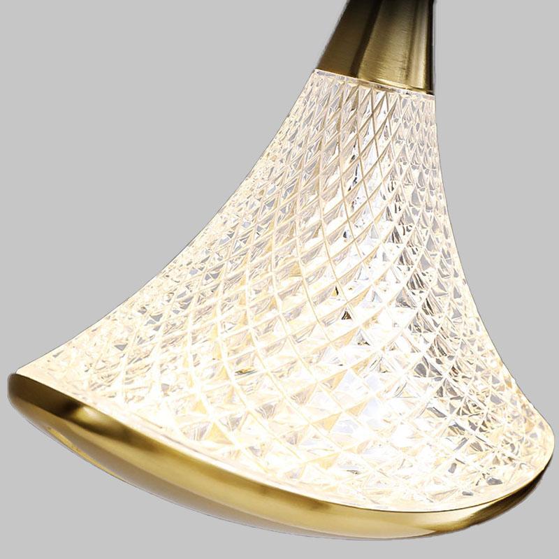 Nordic Crystal LED Pendant Lights Indoor Lighting For Home Dining Tables Living Room Decoration Hanging Lights Bedroom Bed Lamp