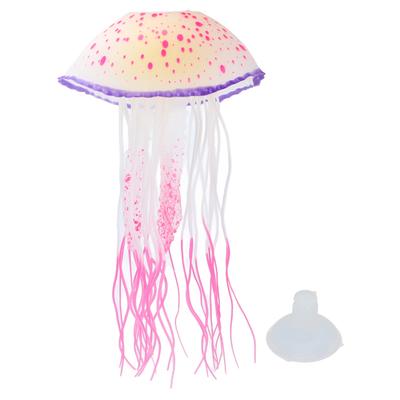 Artificial Fluorescent Jellyfish Floating Jellyfish Decorations for Aquarium and Fish Tank