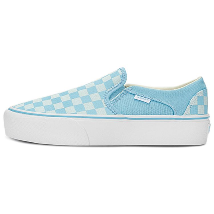 Vans Asher Platform California Low Top Skate Shoes Women Sneakers Blue White VN0A3WMMYRQ
