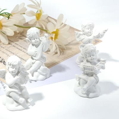 Angel Peaceful Prayer Gypsum Texture Photo Props Character Sculpture Cupid Angel Statue Garden Ornaments Desktop Figurine
