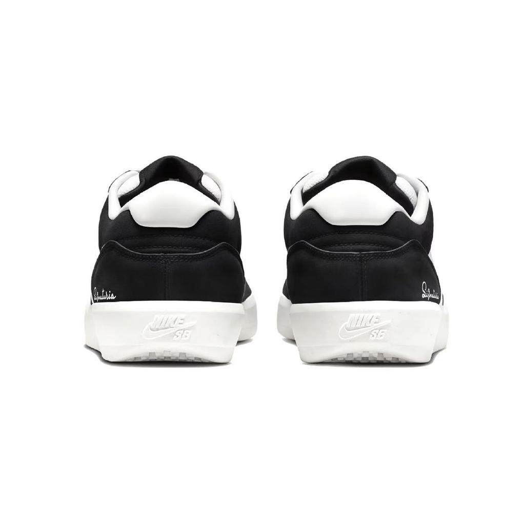 Nike SB Force 58 Night Star Steps Suede Abrasion Resistant Slip Resistant Low top Skateboard Shoes Men's Black White DV5477-012(Team2101--SBOX)