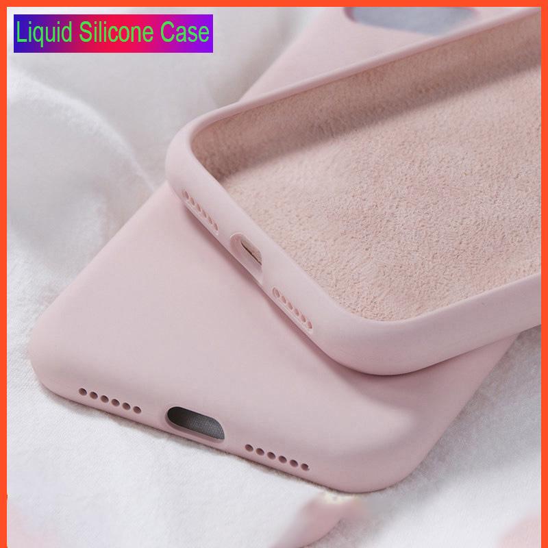 Buy Liquid Silicone Solid Color Case for iPhone XS MAX XR Phone Cases ...