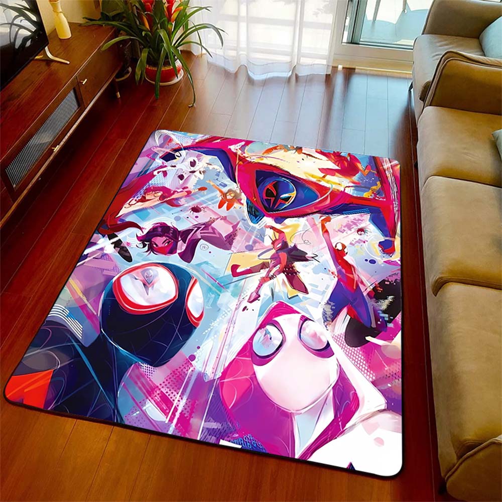 

Modern Spiderman Printed Carpet Polyester Non-Slip Area Rug Indoor Floor Mat for Home Dorm Room -QJY 60x90cm
