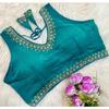 Blusa sin mangas de mezcla de seda para mujer Ropa de fiesta india Diseñador Étnico Choli