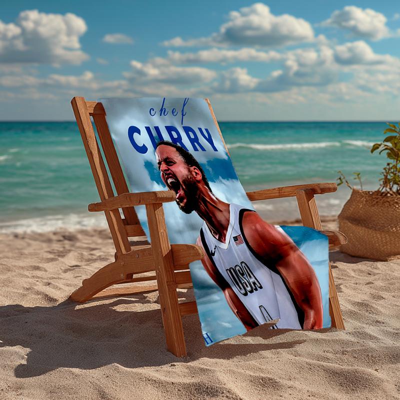 Curry Fashion Beach Towel: Ideal for Summer Adventures Soft, Absorbent and Quick Drying Suitable for Swimming and Bathing