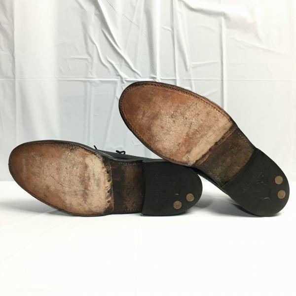 FLORSHEIM Imperial 80s Kenmoor Wingtip Business Shoes Black Size 11D 28.5-29.5 Men's(USED)