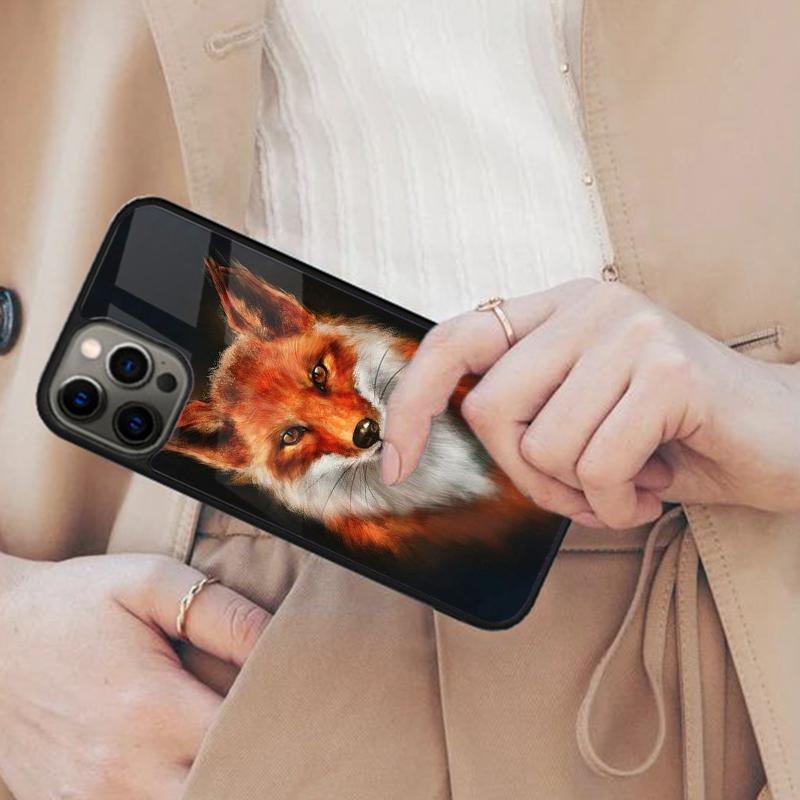 Cute fox in watercolour background Magnetic Phone Case For APPLE iPhone 17 Air 16 14 13 12 Pro Max 15 Plus MagSafe Cover