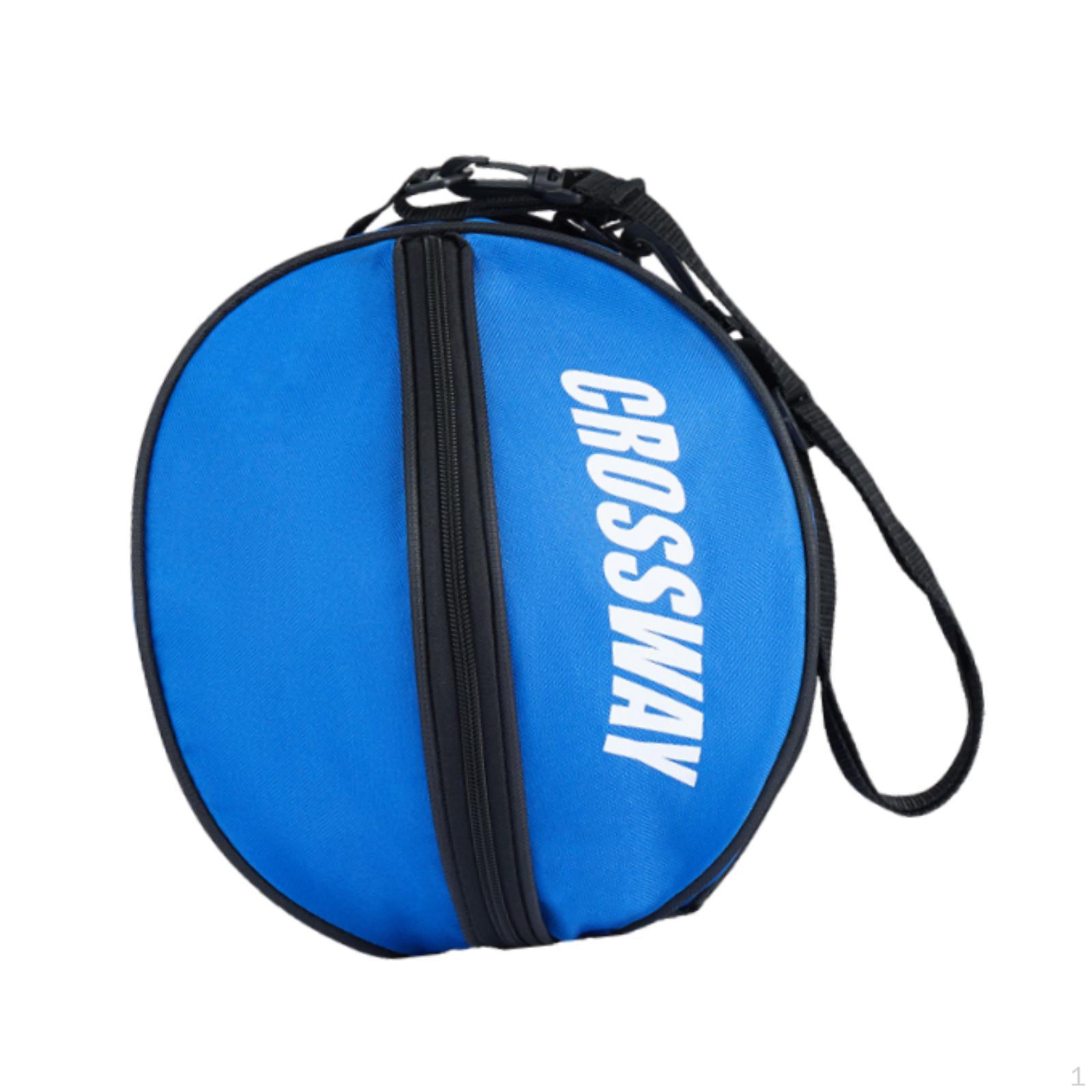 

Basketball Bag Shoulder Lightweight with Pocket Storage Pouch Soccer Football Holder for синій