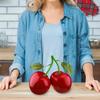 Double Head Design Fake Fruit Ornament Fresh Look Maintenance