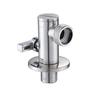 Stainless Steel Two Way Angle Valve Water Saving Washing Machine Faucet  Toilet Partner