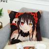 T-Tokisaki Kurumi Decorative Cushions for Sofa Cushion Cover 45*45 Pilow Cases Pillowcase 40x40 Car Decoration Pillowcases