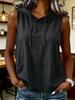 Women S Sleeveless Hooded Casual T Shirt Summer Top
