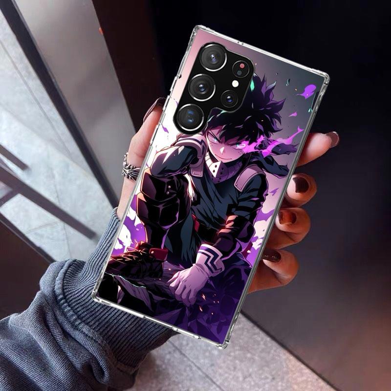 Midoriya Izuku Deku MHA My Hero Phone Case For Samsung Galaxy S26 S25 Edge S24 S23 Ultra S22 Plus S21 S20 FE Soft TPU Back Cover