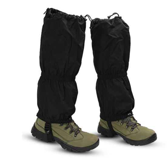 1 Pair Leg Gaiters with Zipper Adjustable Water-Resistant Waterproof Snow Boot Gaiters Leg