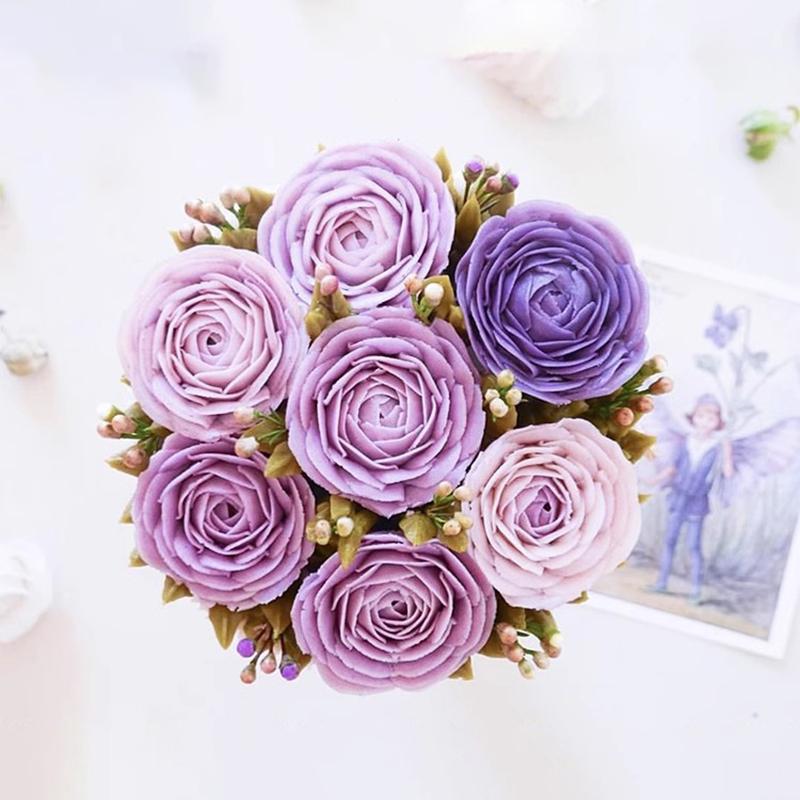 BCMJHWT #128 Tropfenblumen-Spritzbeutel-Tülle Große Größe Sahnetülle Dekorier-Tülle Spritztülle Kuchen Fondant Gebäck Back-Dekorationswerkzeuge
