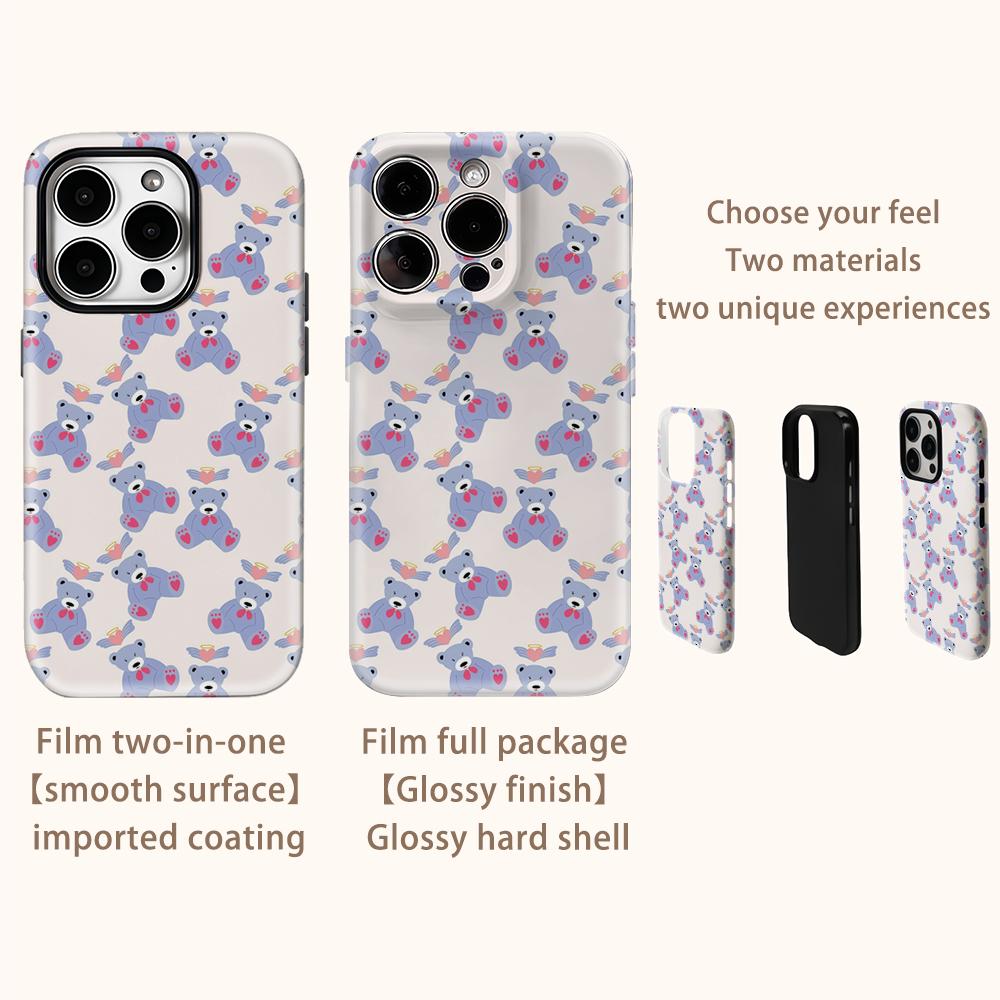 Angel Teddy BearsFor Magnetic Phone Case for IPhone 17 16 15 14 13 Pro Max Plus Single Double-layer Tough Case