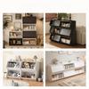 Display Cabinet Storage Bookcase Toy Storage Box Bedside Cabinet Household Doors Durable Organization Solution for Home Office