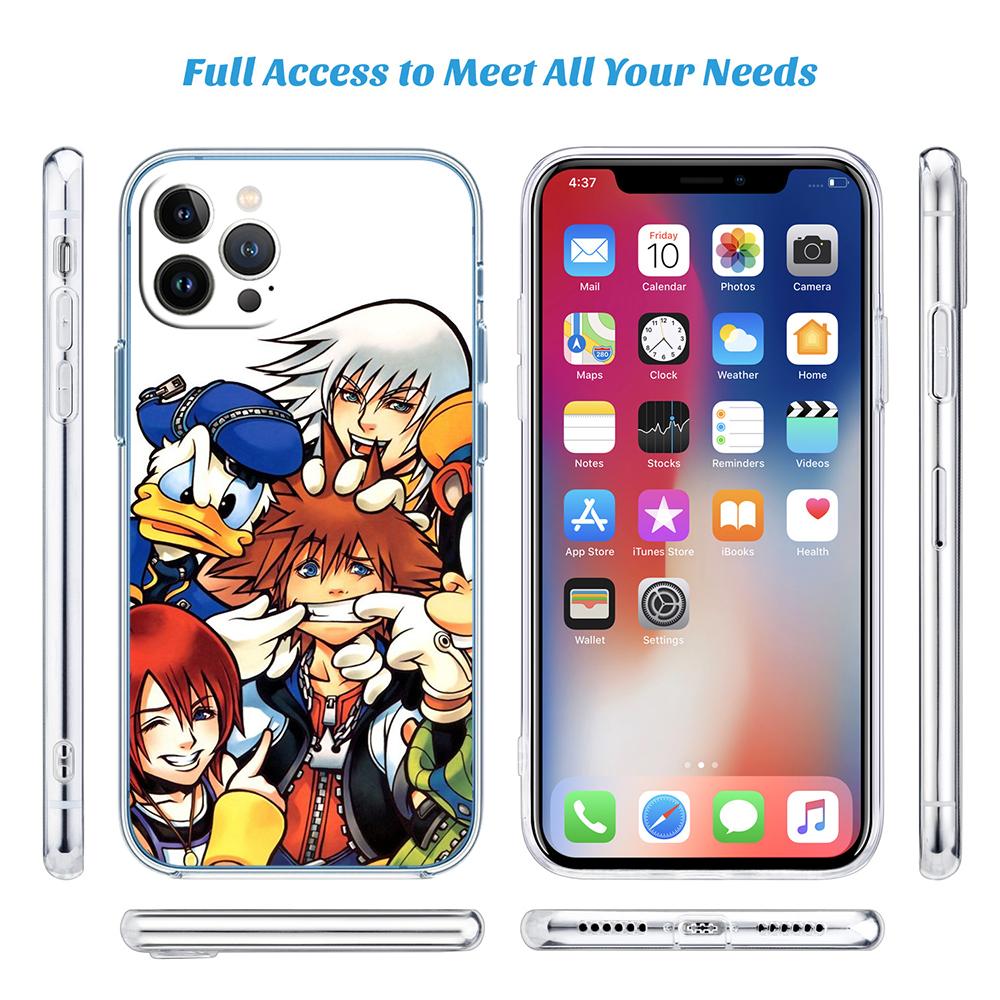 CJ73 Kingdom Hearts Transparent Phone Case for Motorola Moto G40 G04 G05 One Ace Action  Fusion + Plus Hyper Macro Vision Zoom