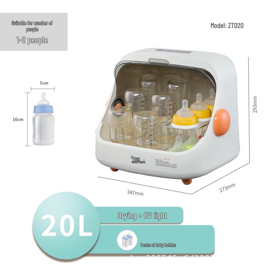 Magic Stone Countertop Disinfection & Drying Cabinet for Baby Bottles, Tea Sets, Bowls, and Dishes