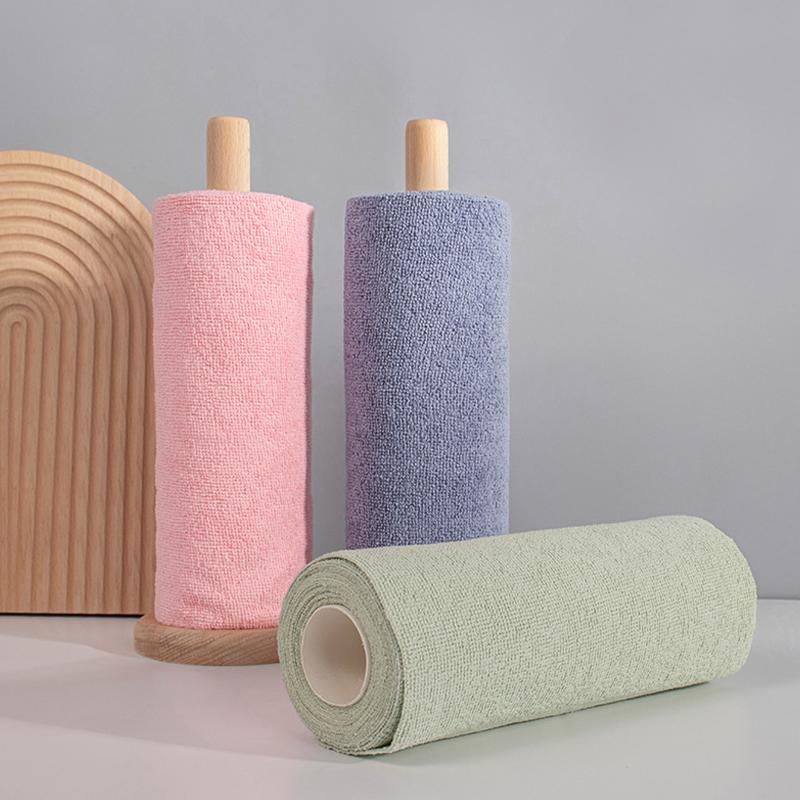 25cm×25cm Lappen Mikrofaserhandtücher Rolle/Ölabweisende Spülschwämme/Spültuch Handtuch/Küchenlappen Handtuch/Küchenreinigung Spültuch