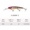 120MM/20G Road Lure Long Tongue Minnow Diving Imitation Fake Bait Freshwater Sea Fishing Warp Bass Fishing Lure Sea Bass Road