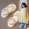 Girls' Sandals2026New Summer Pearl Children's Shoes, Stylish Princess Shoes for Girls, Non-Slip Beach Shoes