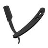 Professional Folding Straight Razor Holder Stainless Steel Beard Shaver Holder Hair Removal Tool Black
