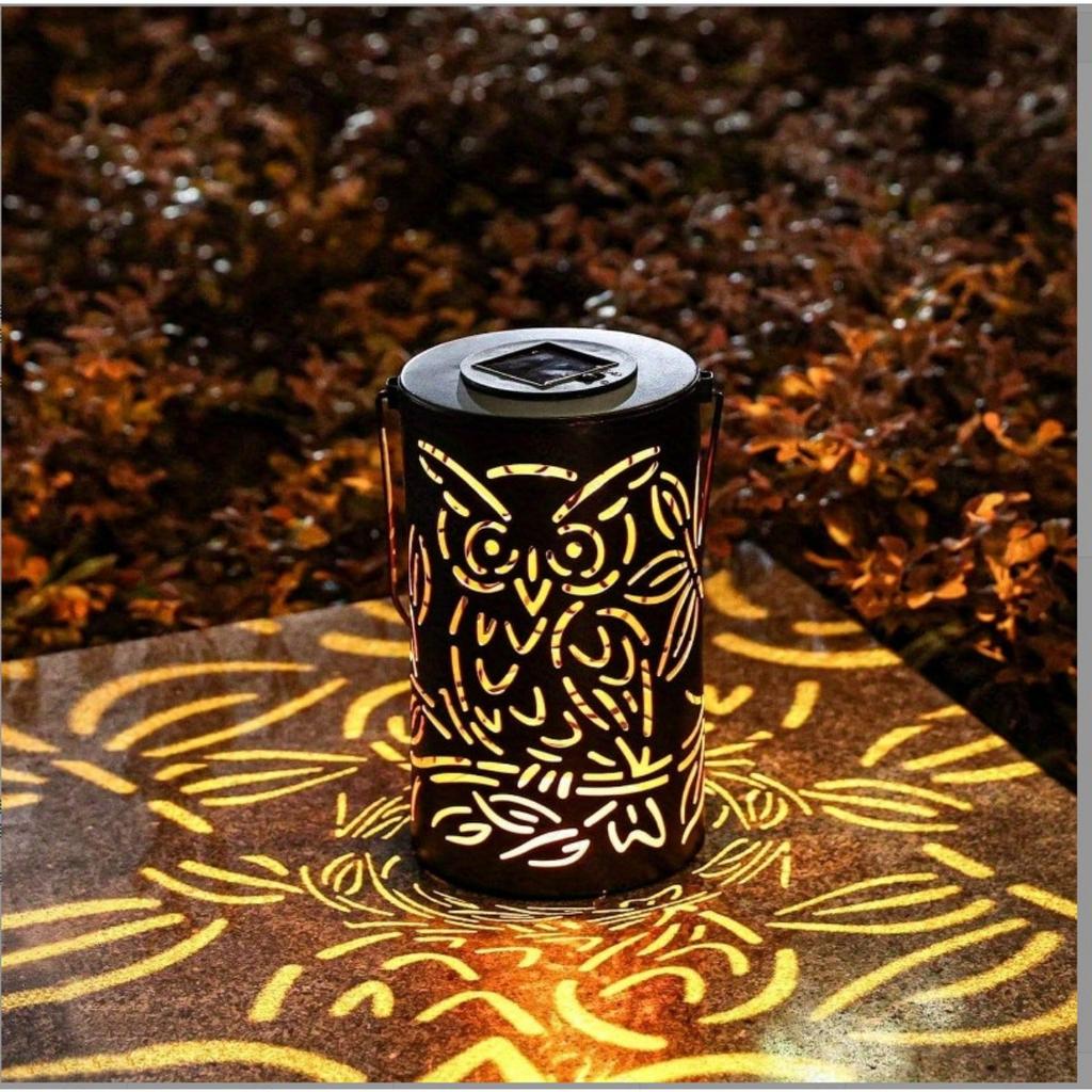 Solar Outdoor Hanging Lights, Dragonfly Hollow Decorative Lights, IP65 Waterproof Courtyard LED Garden Lights, Exquisite Courtyard