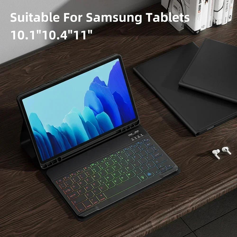 Tastaturhülle für Samsung Galaxy Tab A11+ A11 Plus Hülle 11 Zoll SM-X230 SM-X235 SM-X236B Magic Keyboard Tablet-Abdeckung Funda