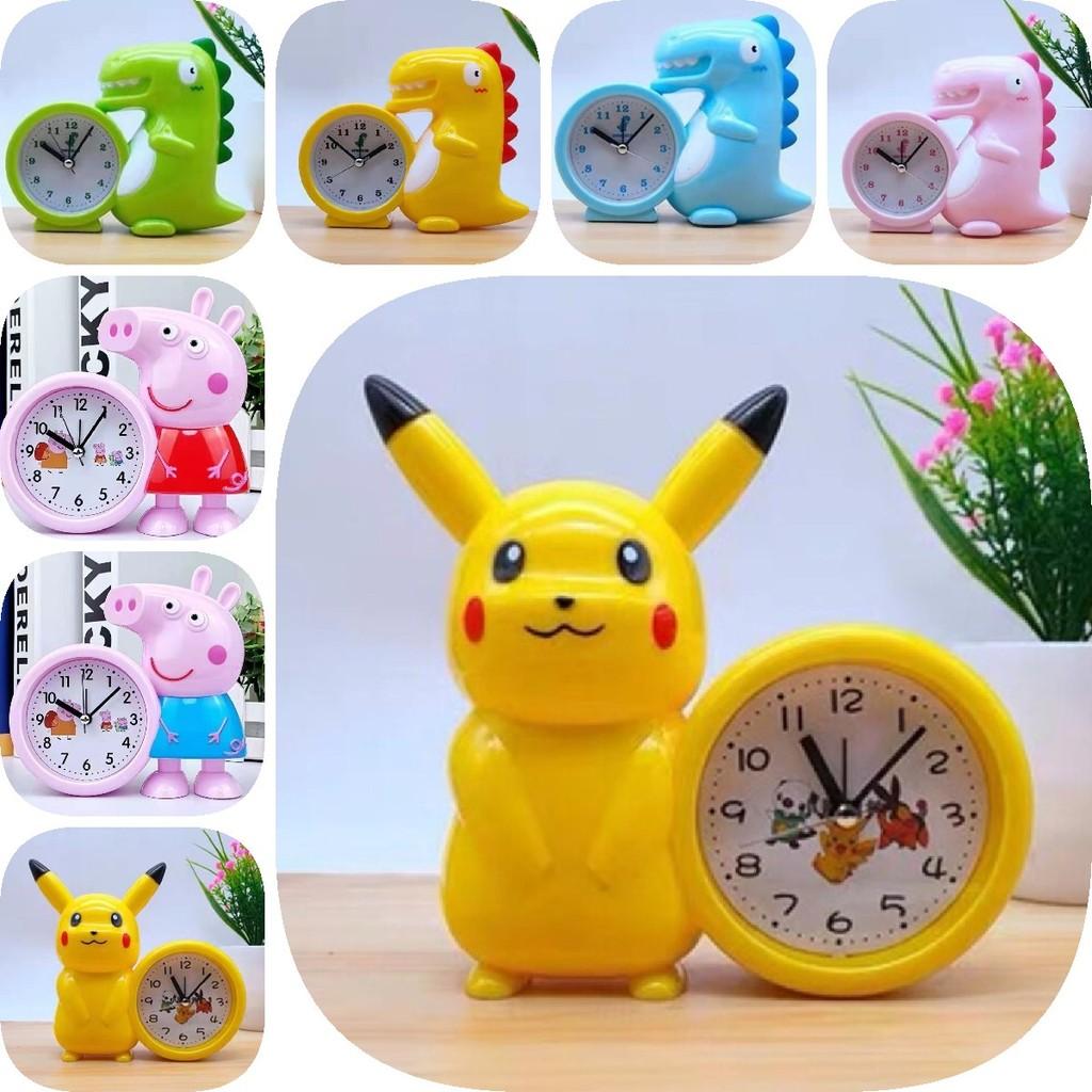 Adorable Cartoon Alarm Clock For Kids Stylish Design Large Lcd Display Battery Operated