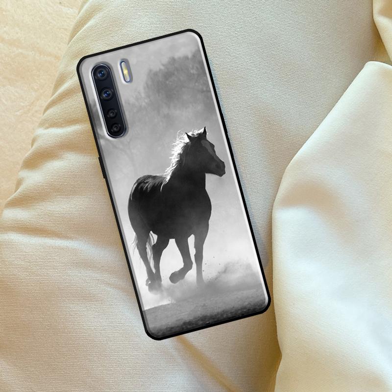 Running Horses Animal Case For Oppo A17 A94 A74 A54 A60 A40 A80 A16 A76 A96 A98 A58 A78 A18 A38 A57 A15 A5 A6 Pro
