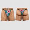 Funny Men's Swimsuit Leopard Thong Illusion Swim Trunks Hairy Body Novelty Board Shorts Quick Dry Beach Shorts Funny Summer