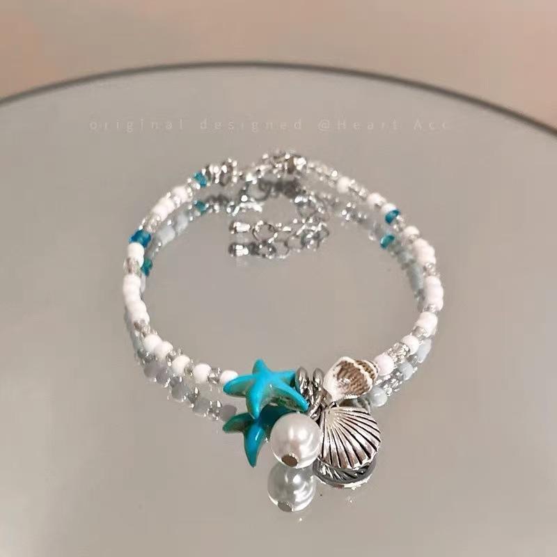Shell Star Beaded Bracelet - Unique Design, Simple and Fashionable, Individualistic, Versatile and Retro Handcrafted Bracelet