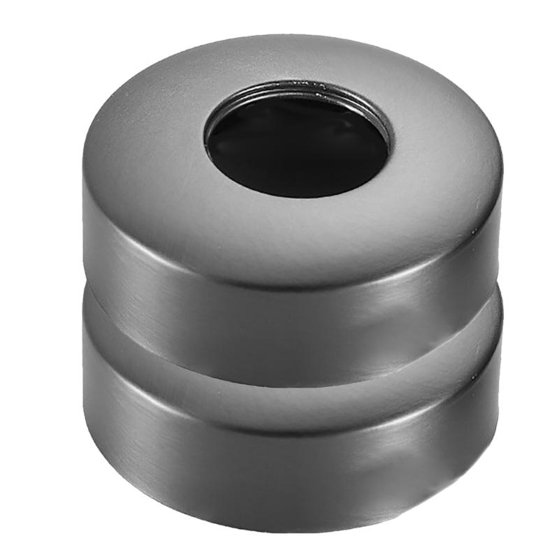 2Pcs Round Shower Faucet Cover Stainless Steel Faucet Decorative Cover Shower Raised Pipe Cover Easy to Install