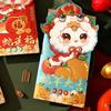 4pcs Traditional New Year Red Envelopes Chinese Money Packet Lucky Money Pockets  Celebration Party