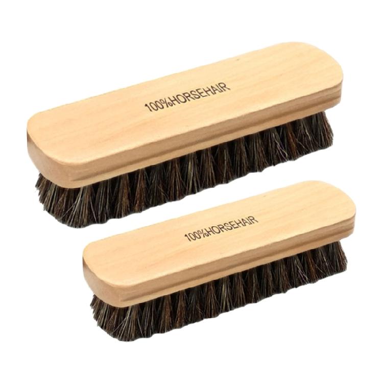 Car Polishing Brush Multifunctional Car Cleaning Brush Horsehair Bristles Brush for Car Interior Seats Handle Cleaning