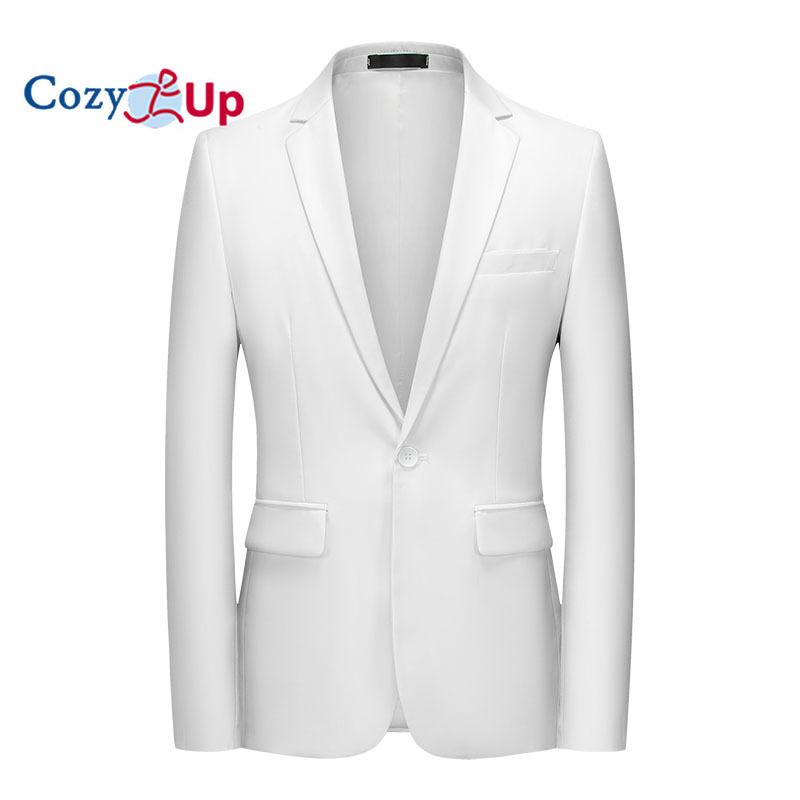 Cozy Up Herren Casual Blazer Jacke Slim Fit Sportmantel Business Anzugjacken One Button
