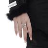 Modern And Elegant Heart Shaped Copper Ring With Zirconia For Chic Women In Spring 2023