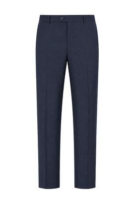 RENOMAHOMME Wool Modern Tailored Slacks Navy Rlkmsp10A