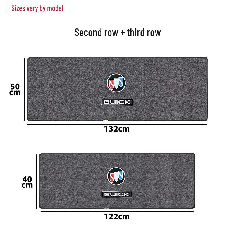 Buick GL8 Land Shang Middle Row Carpet Floor Mats - Custom Interior Wooden Foot Pads