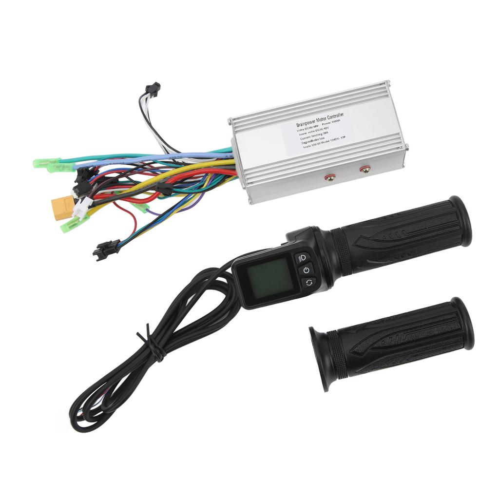 36V 48V 1000W 38A 3 Mode Sine Wave Brushless Controller 128DX Electric Bike Full Throttle Grip with