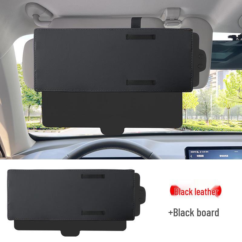 Customizable Logo Portable Car Sunshade - Retractable Eye Protection and Anti-Glare Shield
