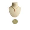 Mannequin Shaped Necklace Showcase Stand Stylish Portrait Model Jewelry Holder Tabletop Neckchain Pendant Display Rack