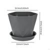 Bonsai Flower Pot with Base - Versatile Lightweight Planter Vegetable for Garden, Yard,