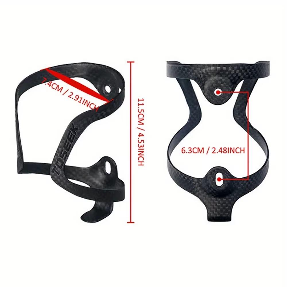 Fahrrad Wasserflaschenhalter aus Kohlefaser Ultraleicht Verformungsbeständig Rutschfestes Design für MTB Rennrad Fahrradzubehör