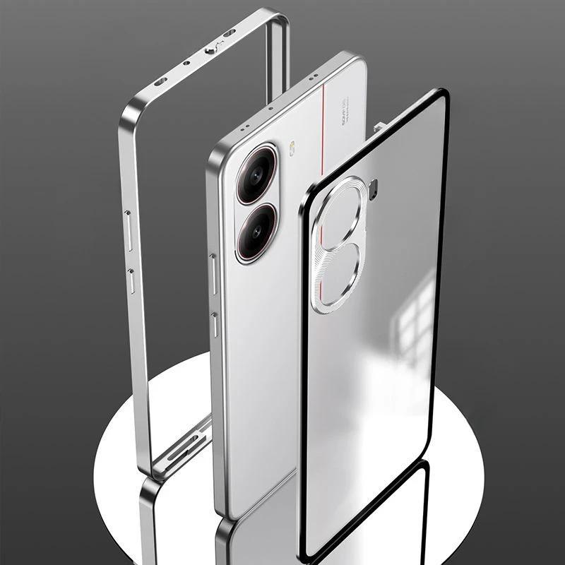 Coque antichoc pour POCO X7 Pro, cadre en alliage d'aluminium et métal, coque rigide en acrylique mat pour POCO X7 X7Pro